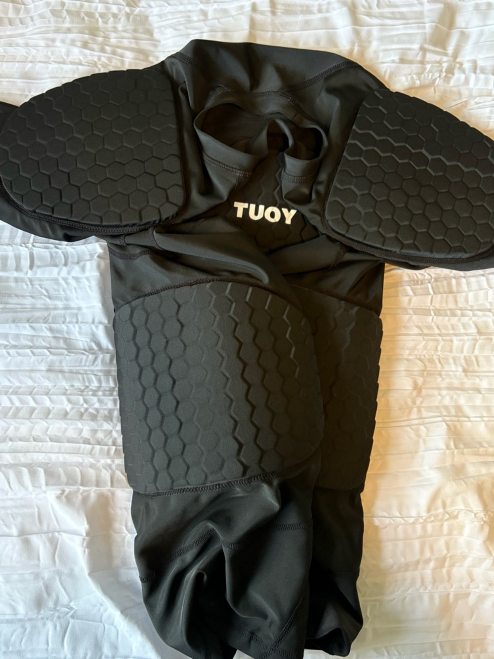 Black Men’s Padded Protective Bodysuit
